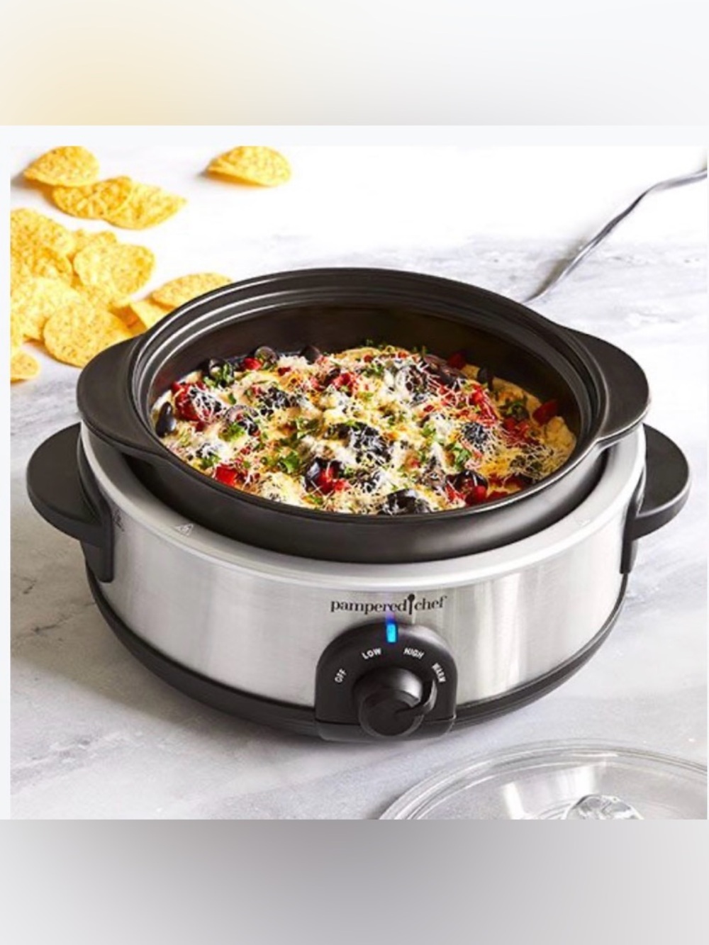 Pampered Chef Rockcrok 2.5-qt Slow Cooker Everyday Pan NEW WITHOUT ORIGINAL BOX